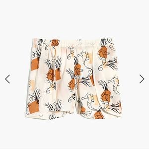 NWT Madewell Cover Up Shorts in Seahorse